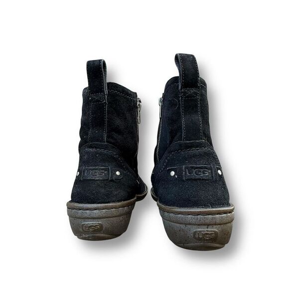 UGG Neevah Shearling Lined Short Ankle Women's Black Suede Size 8 Winter Casual - Picture 9 of 14